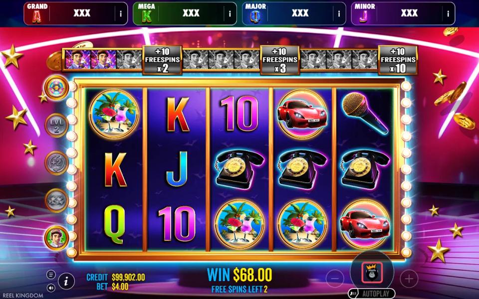 The free spins collection trail with two host symbols collected of the four needed to reach the first retrigger plate