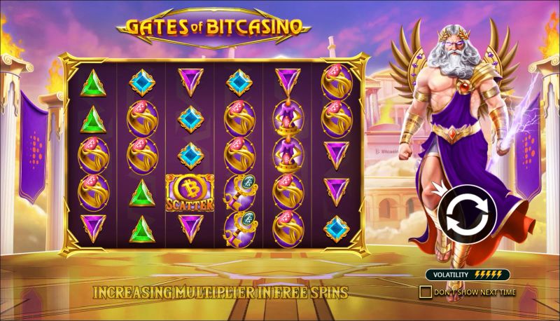 Gates of Bitcasino gameplay screenshot