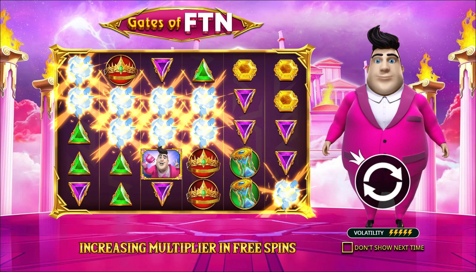 Gates of FTN by Pragmatic Play with Ante Bet on Crypto-themed reels