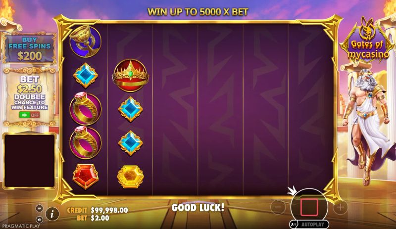 Gates of mycasino gameplay screenshot