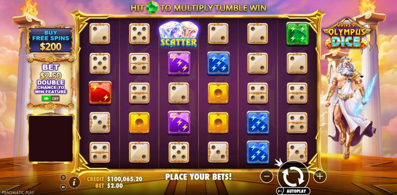 Gates of Olympus Dice gameplay screenshot