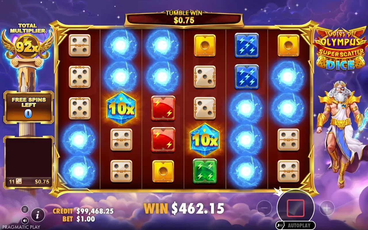 Gates of Olympus Super Scatter Dice - screenshot 3