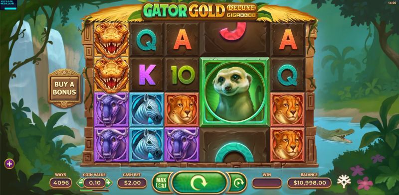 Gator Gold Deluxe Gigablox gameplay screenshot