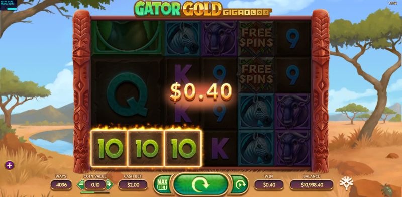 Gator Gold Gigablox gameplay screenshot