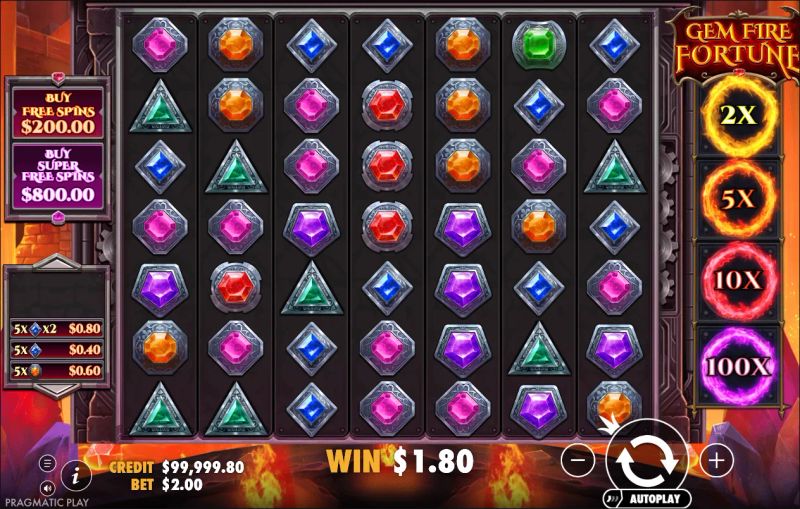 Gem Fire Fortune gameplay screenshot