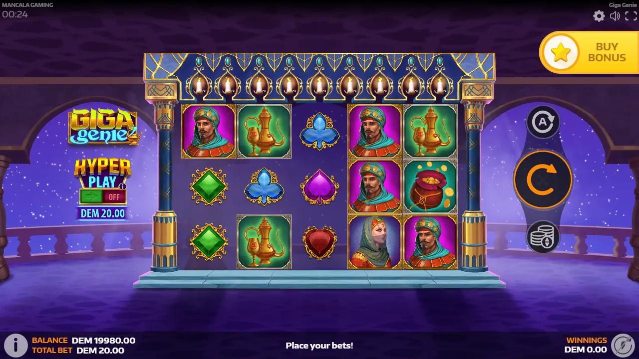 Giga Genie slot gameplay screenshot
