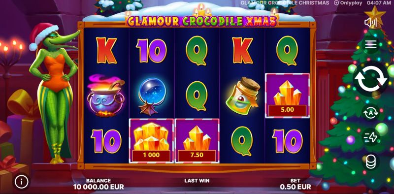 Glamour Crocodile Christmas gameplay screenshot