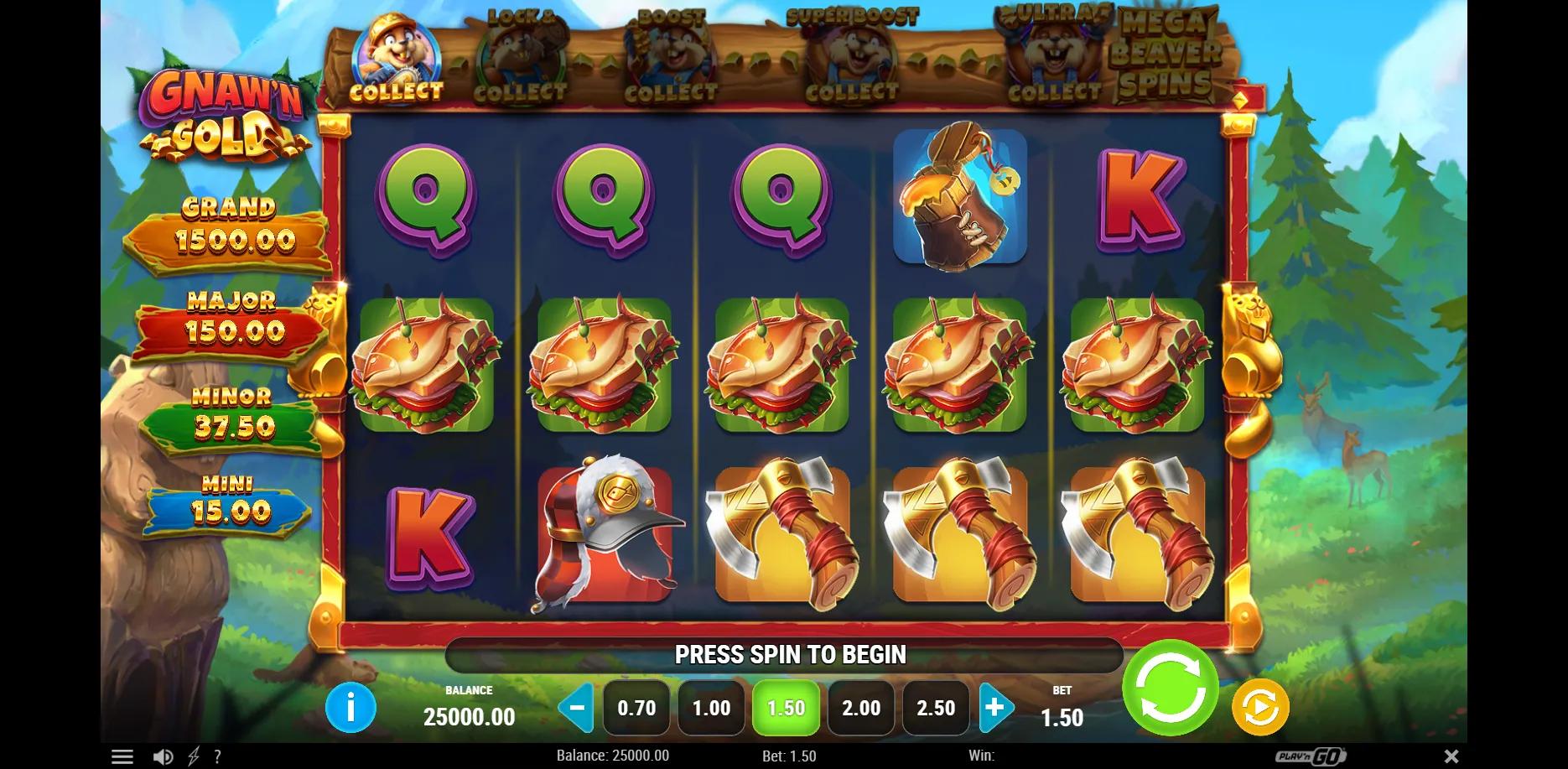 Gnaw'n Gold slot gameplay screenshot