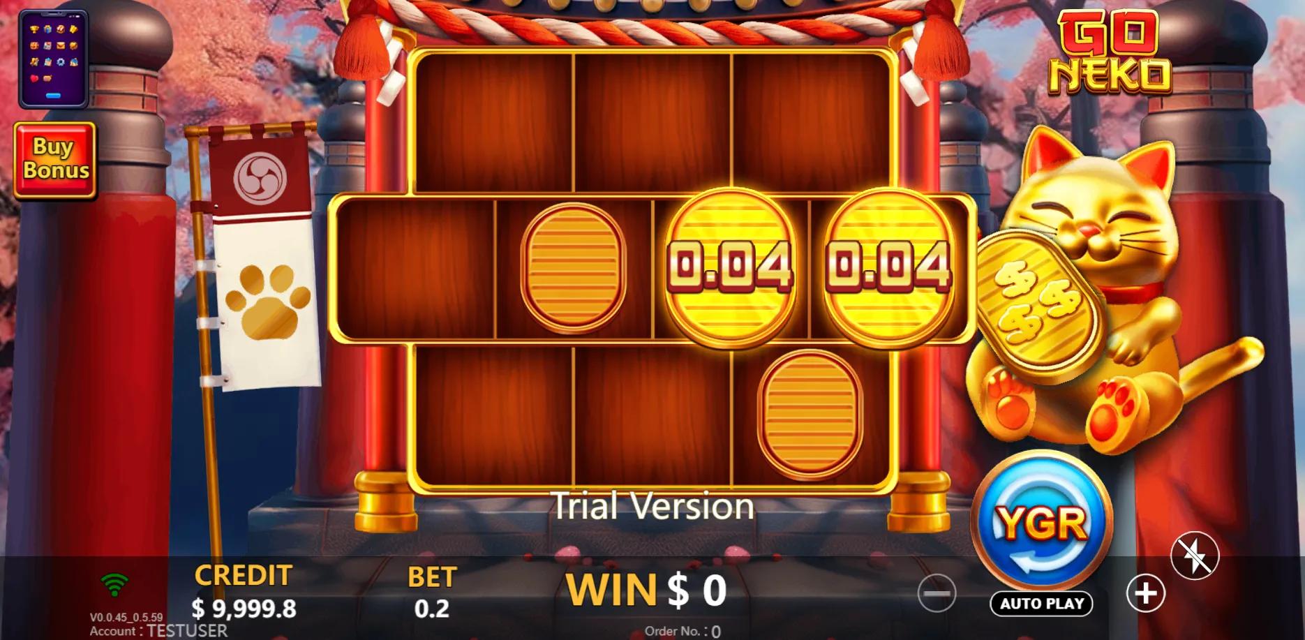 Go Neko slot gameplay screenshot