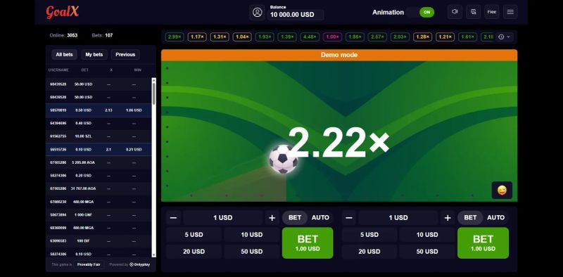 GoalX gameplay screenshot