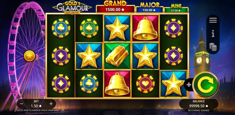 Gold & Glamour Hold and Win gameplay screenshot