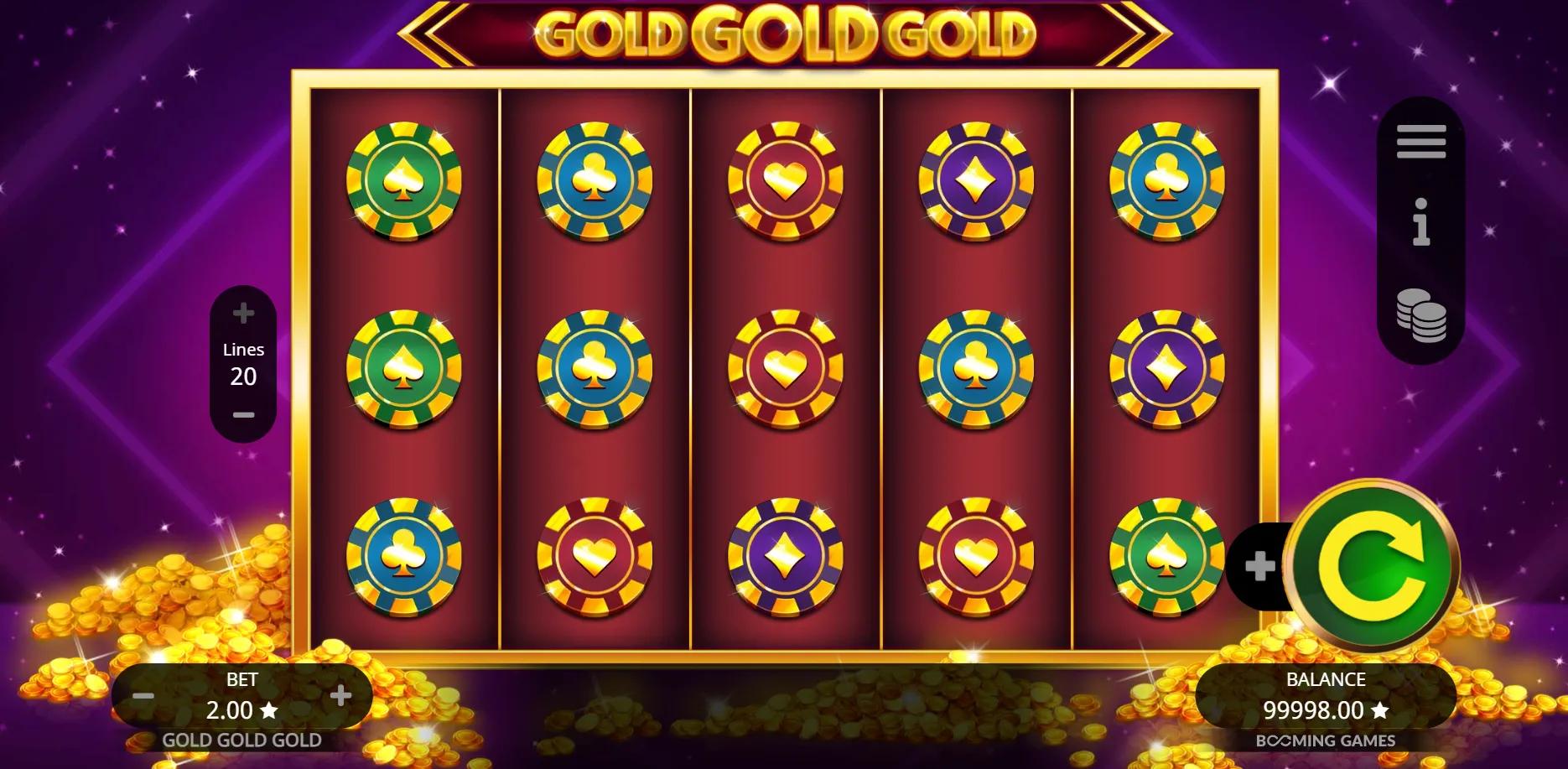 Gold Gold Gold slot gameplay screenshot