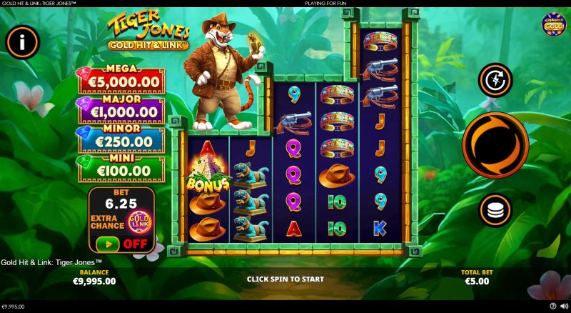 Gold Hit & Link: Tiger Jones gameplay screenshot