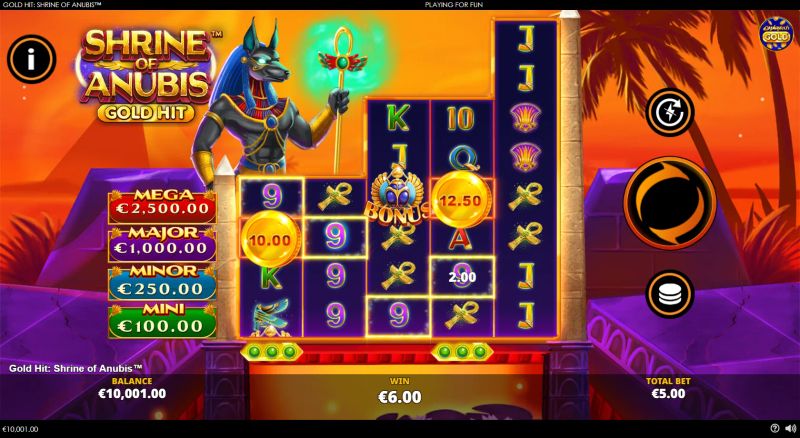 Gold Hit: Shrine of Anubis gameplay screenshot
