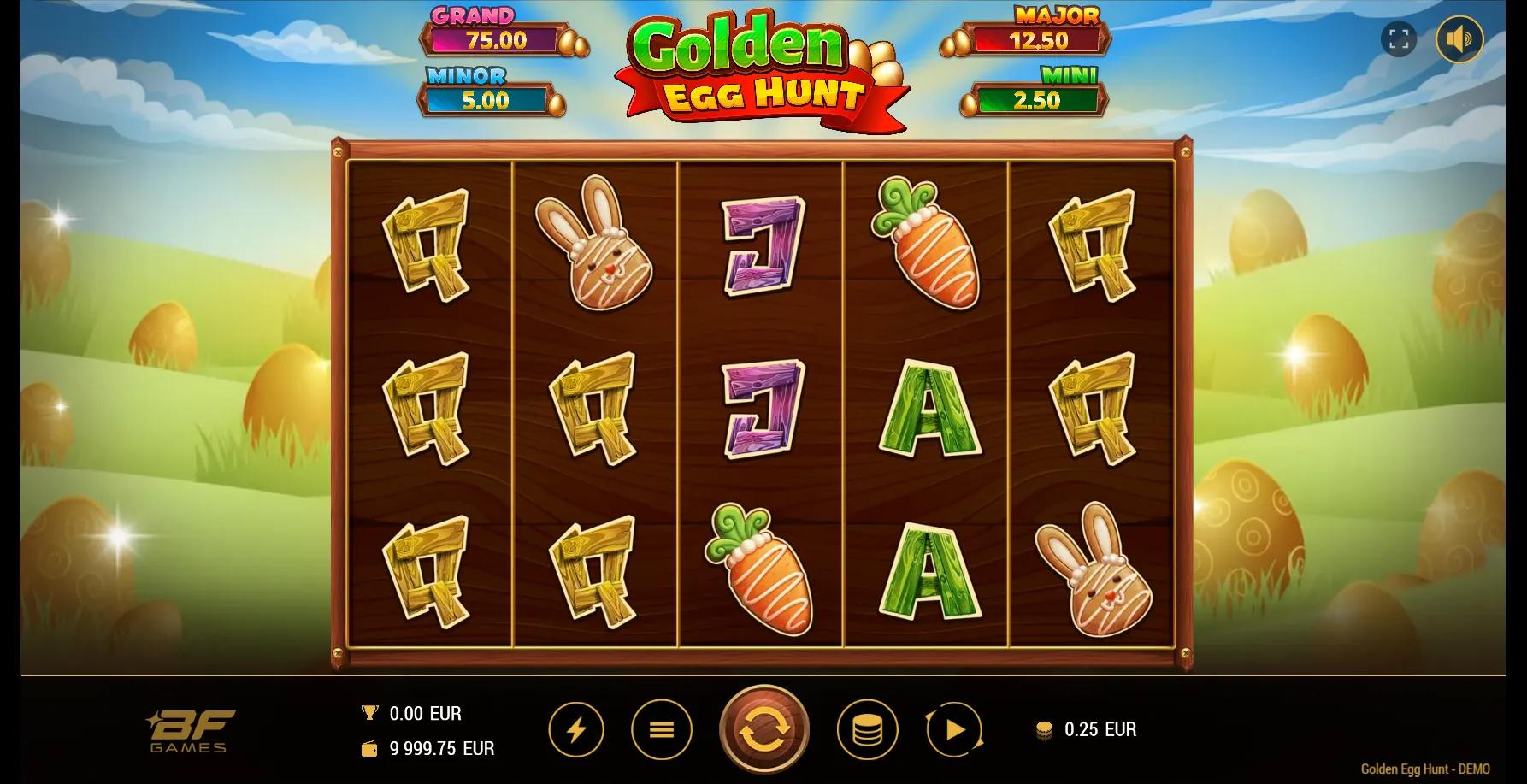Golden Egg Hunt slot gameplay screenshot