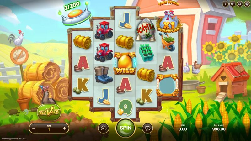 Golden Egg Invaders gameplay screenshot