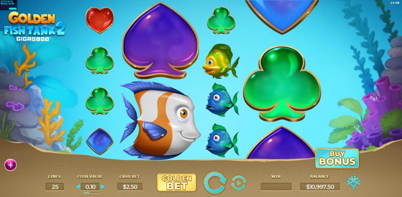 Golden Fish Tank 2 Gigablox gameplay screenshot