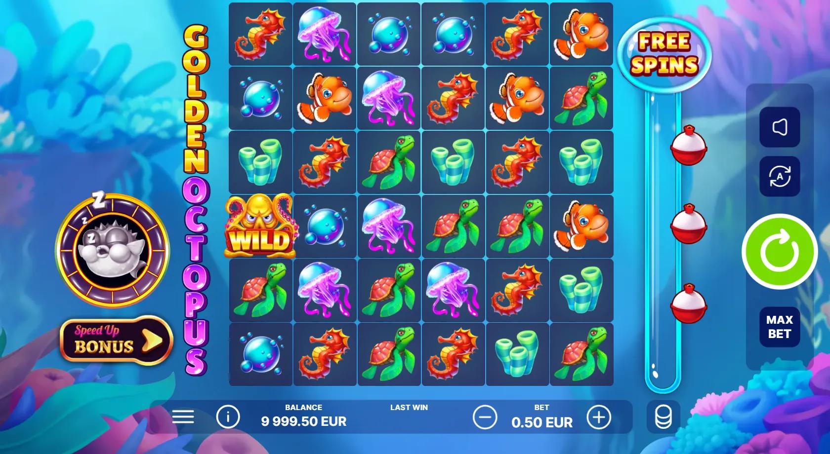 Golden Octopus slot gameplay screenshot