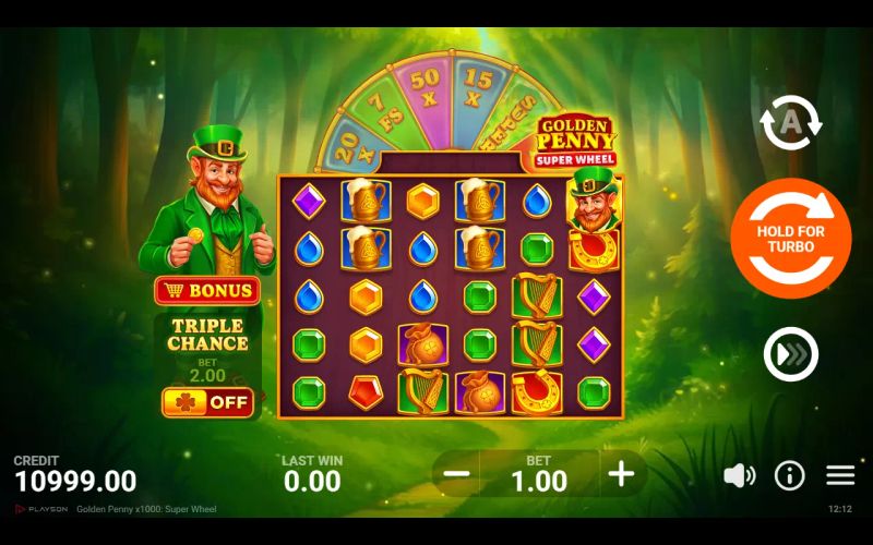 Golden Penny x1000: Super Wheel gameplay screenshot