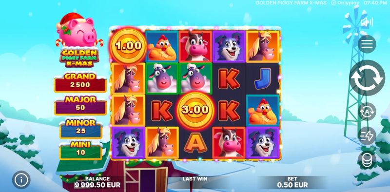Golden Piggy Farm X-Mas gameplay screenshot