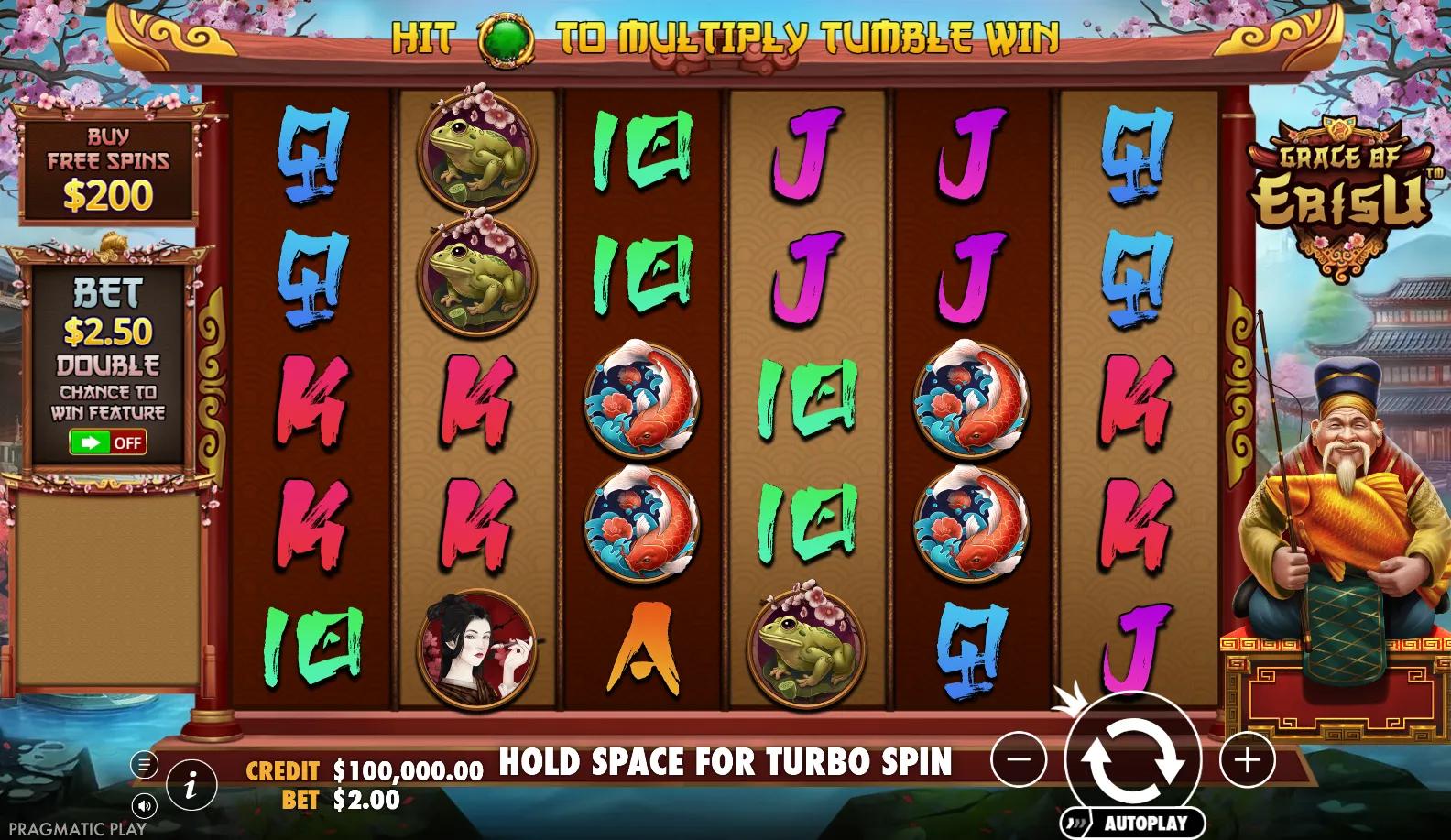 Grace of Ebisu slot gameplay screenshot