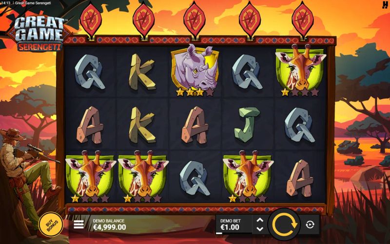 Great Game Serengeti gameplay screenshot