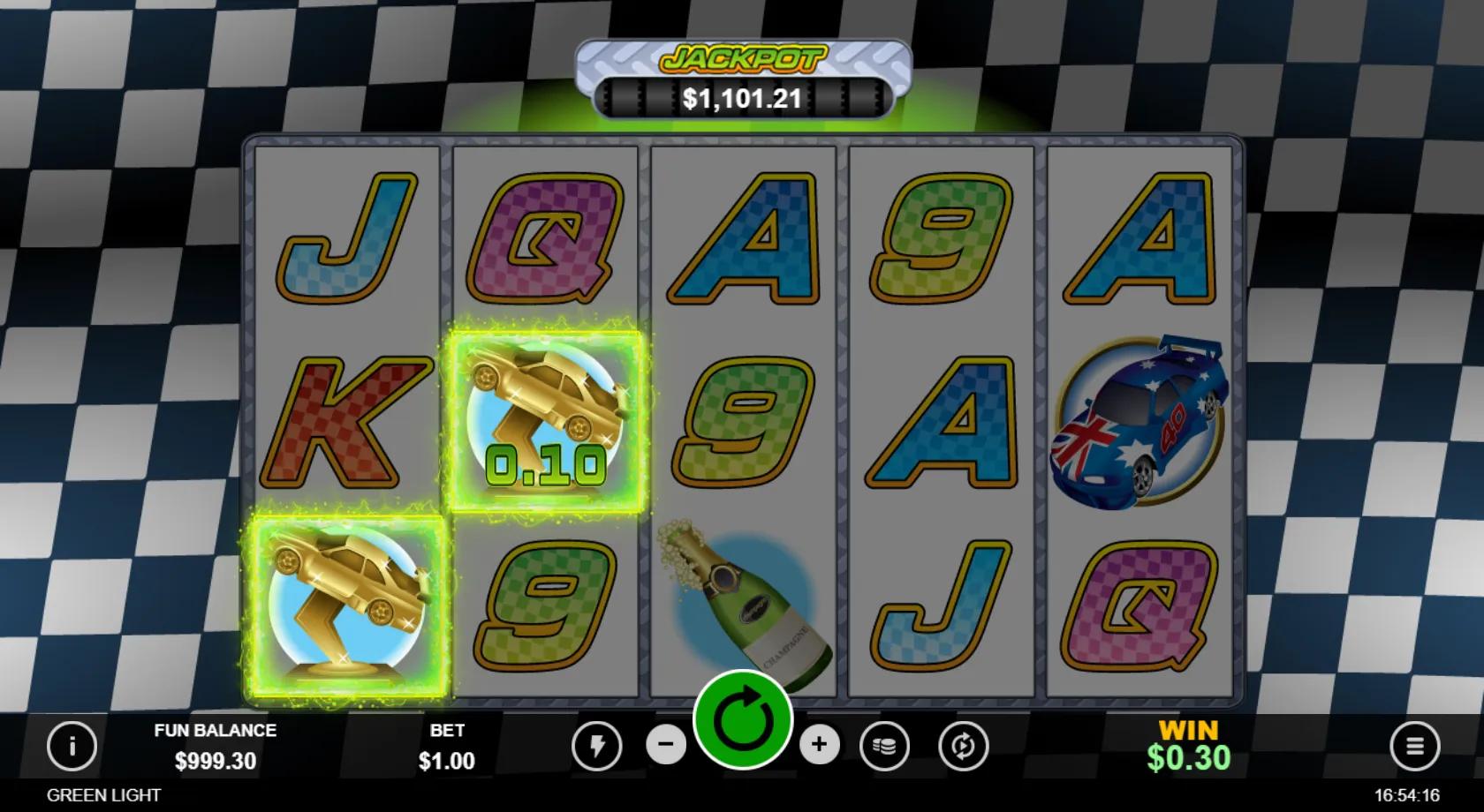 Green Light slot gameplay screenshot