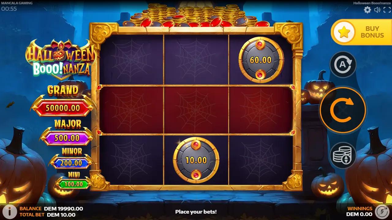 Halloween Booo!nanza slot gameplay screenshot