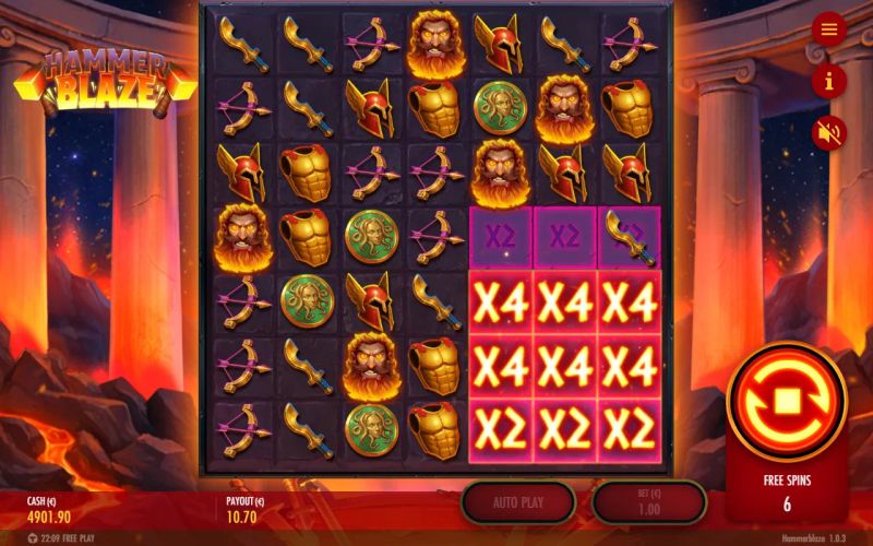 Hammerblaze gameplay screenshot