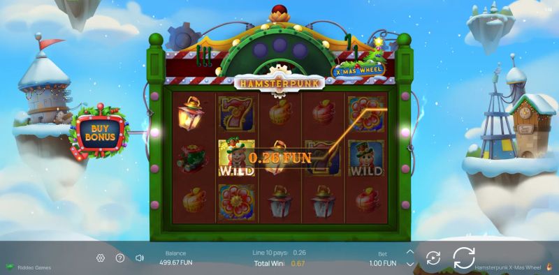 Hamsterpunk X-mas Wheel gameplay screenshot