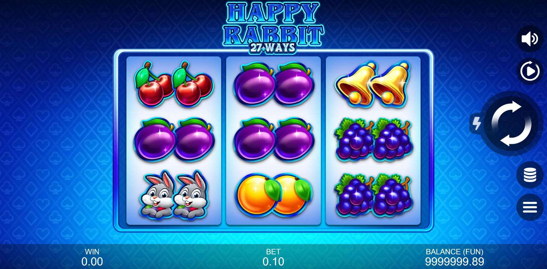Happy Rabbit: 27 Ways slot gameplay screenshot