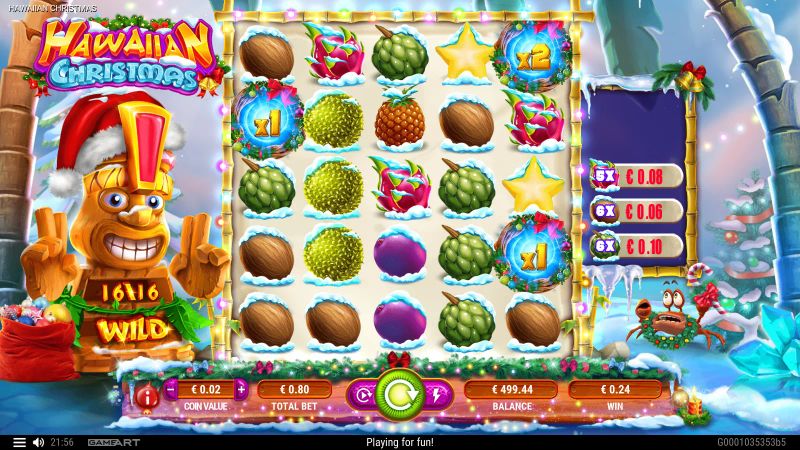 Hawaiian Christmas gameplay screenshot