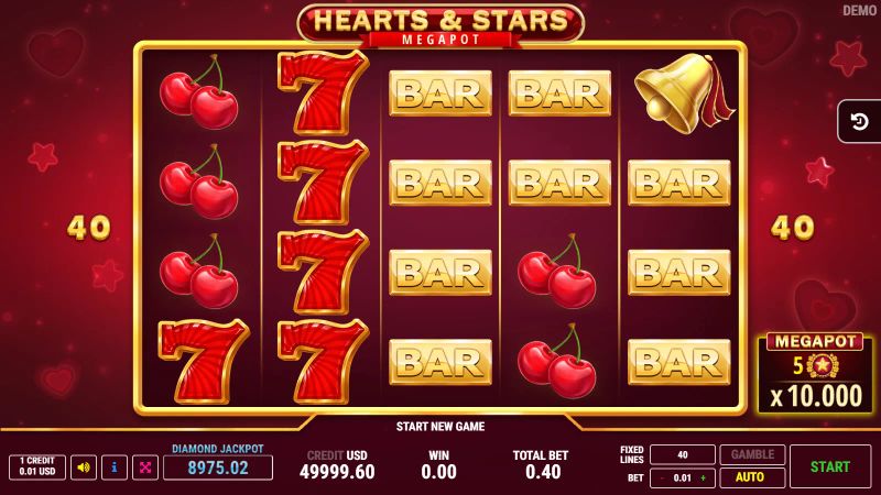 Hearts & Stars gameplay screenshot