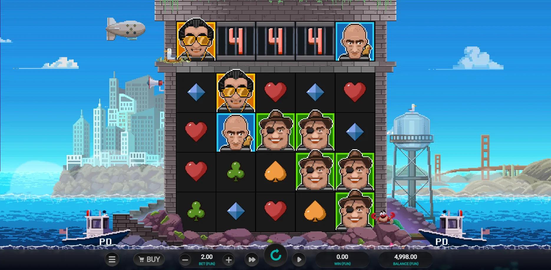 Hellcatraz II slot gameplay screenshot