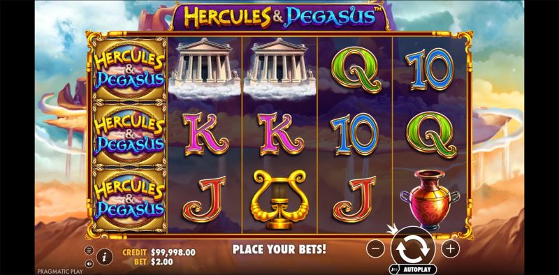 Hercules and Pegasus gameplay screenshot