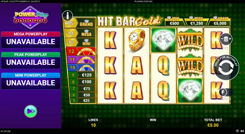 Hit Bar: Gold PowerPlay Jackpot gameplay screenshot