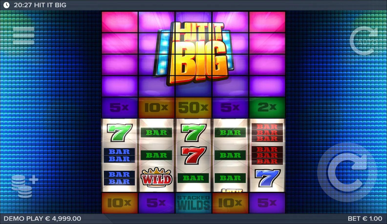 Classic slot Hit It Big from ELK Studios during gameplay