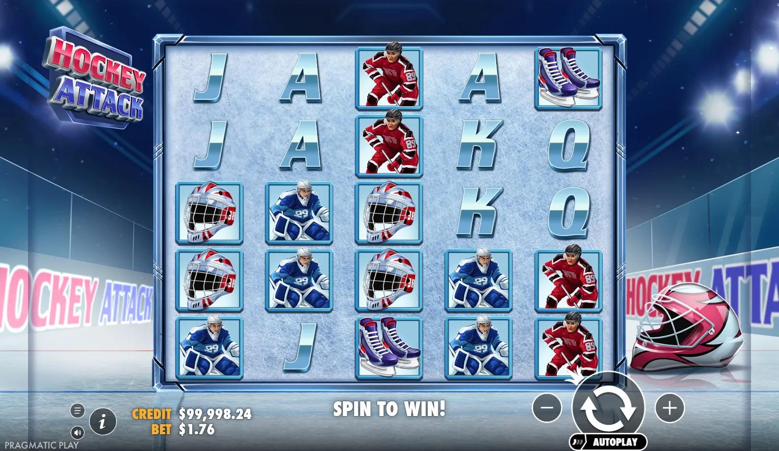 Sports slot Hockey Attack from Pragmatic Play during gameplay