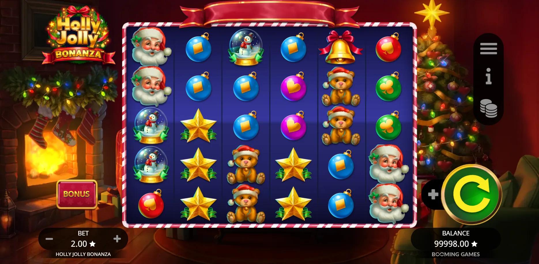 Holly Jolly Bonanza slot gameplay screenshot