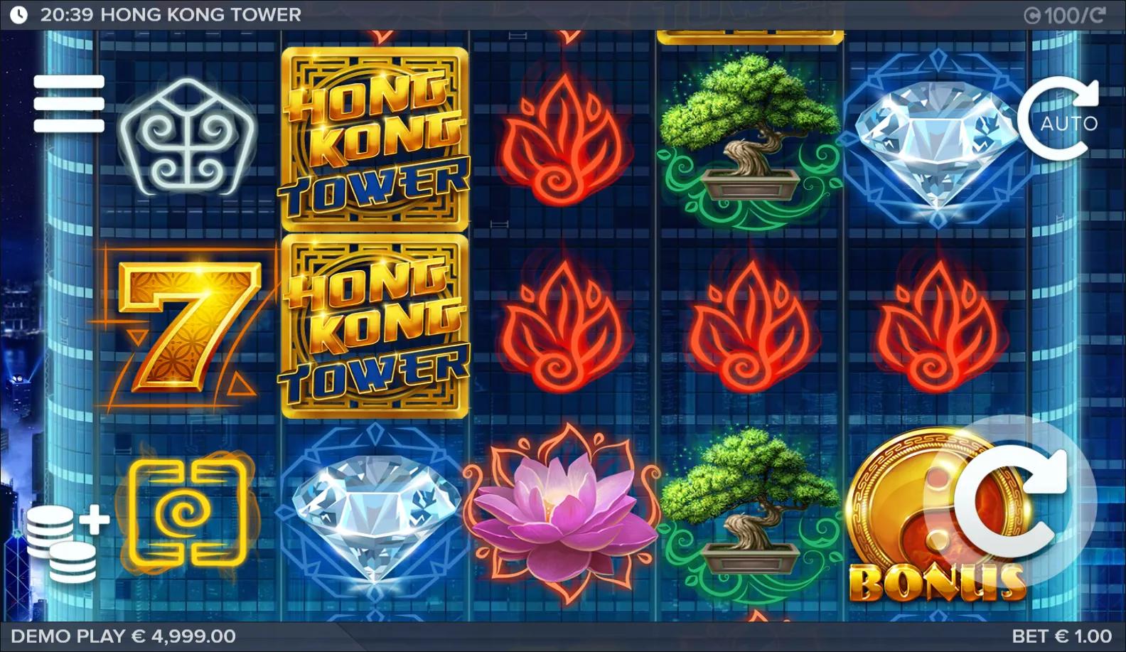 Hong Kong Tower slot gameplay screenshot