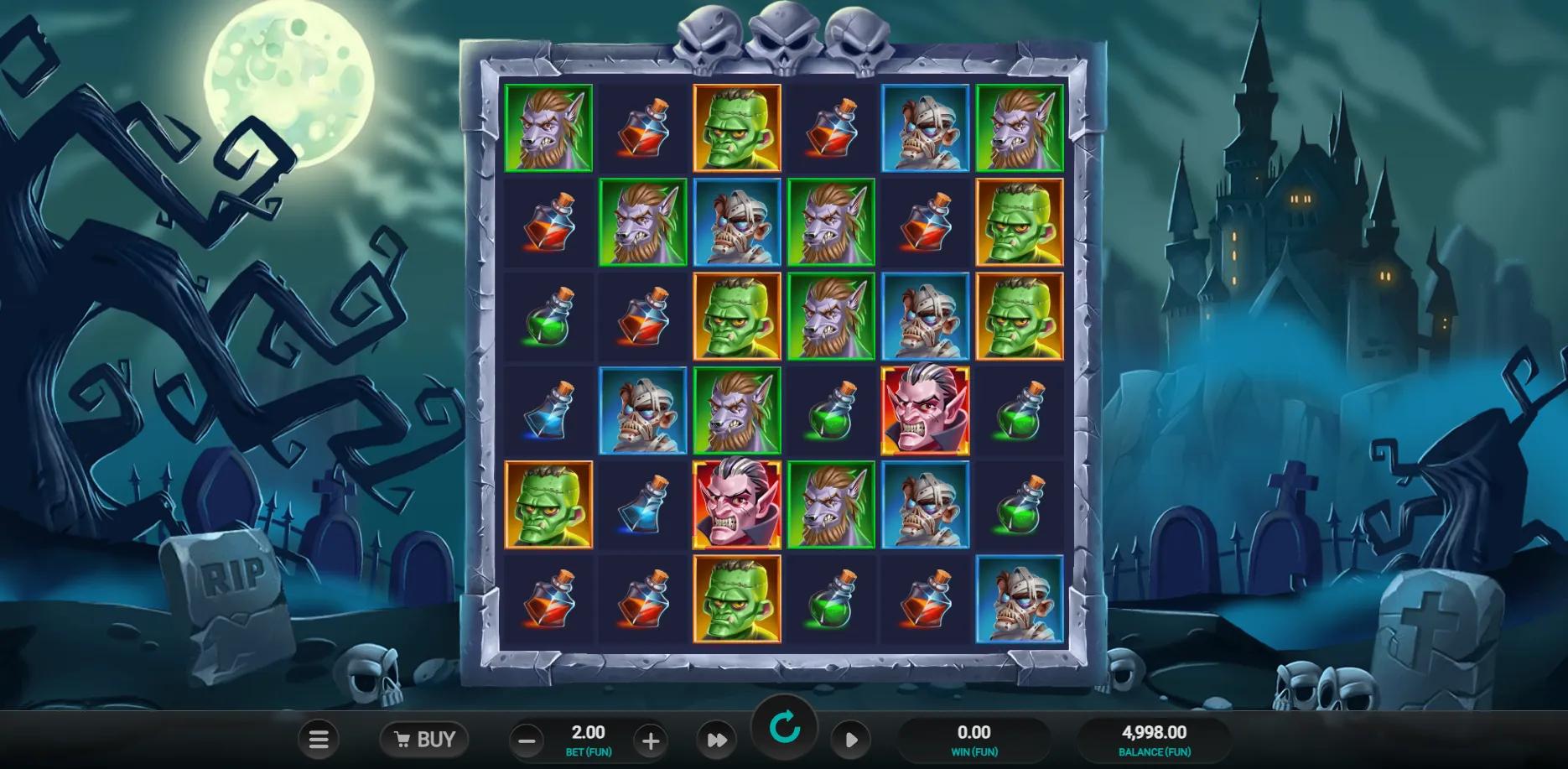 Horror Hotel slot gameplay screenshot