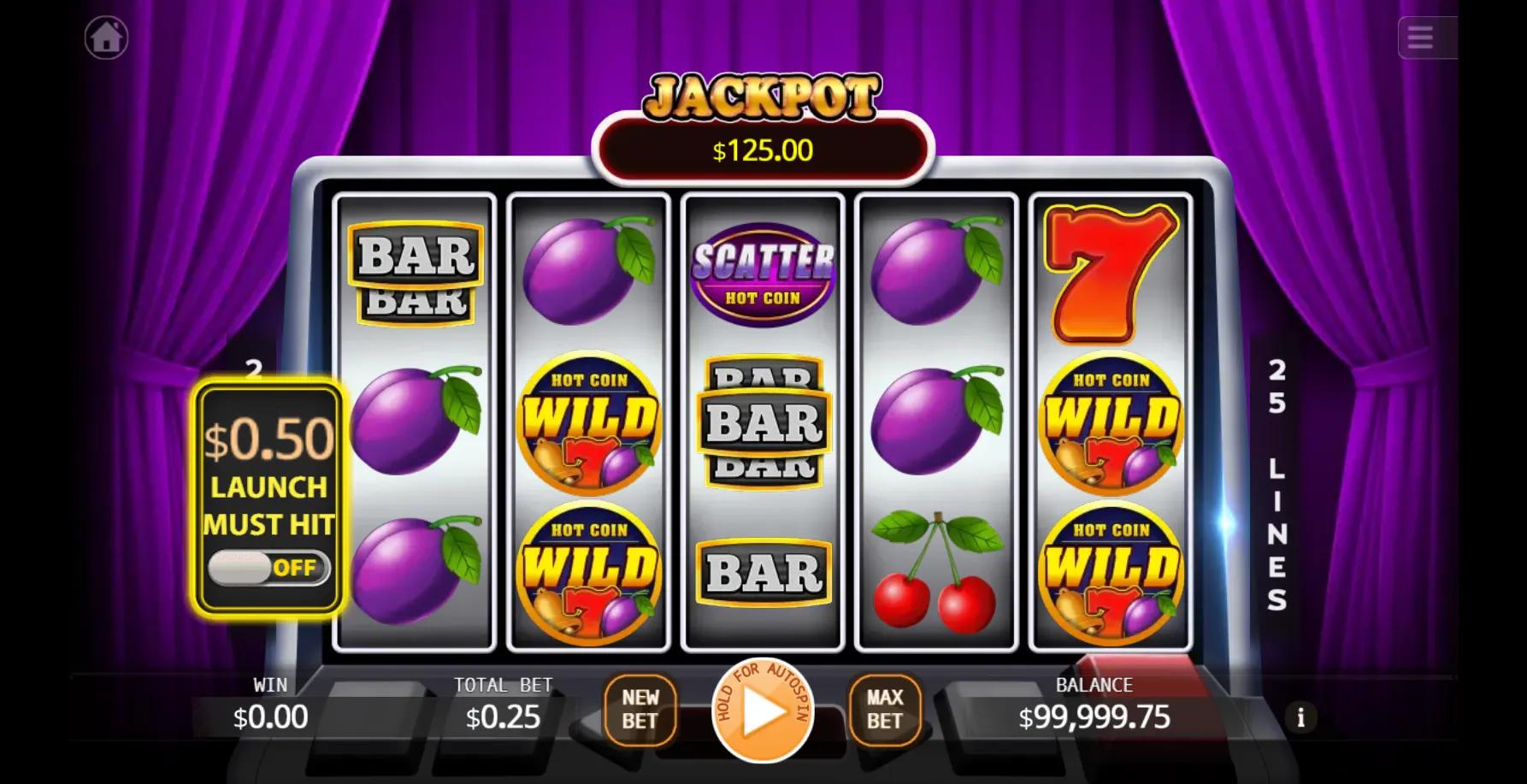 Hot Coin VIP slot gameplay screenshot