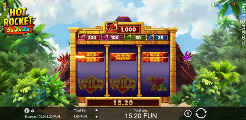 Hot Rocket 5x 3x 2x gameplay screenshot