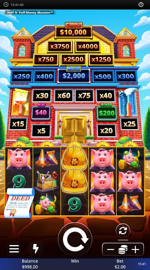 Huff N' Puff Money Mansion gameplay screenshot