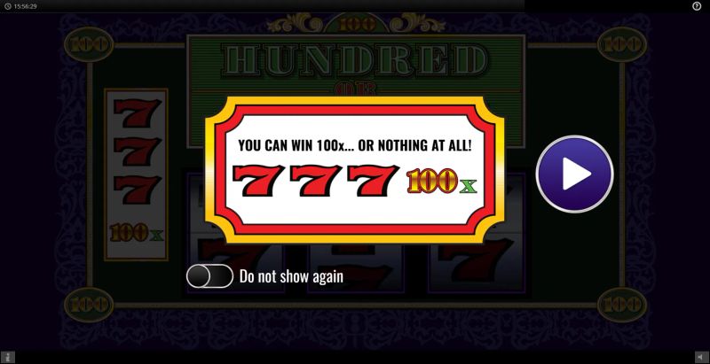 Hundred or Nothing gameplay screenshot