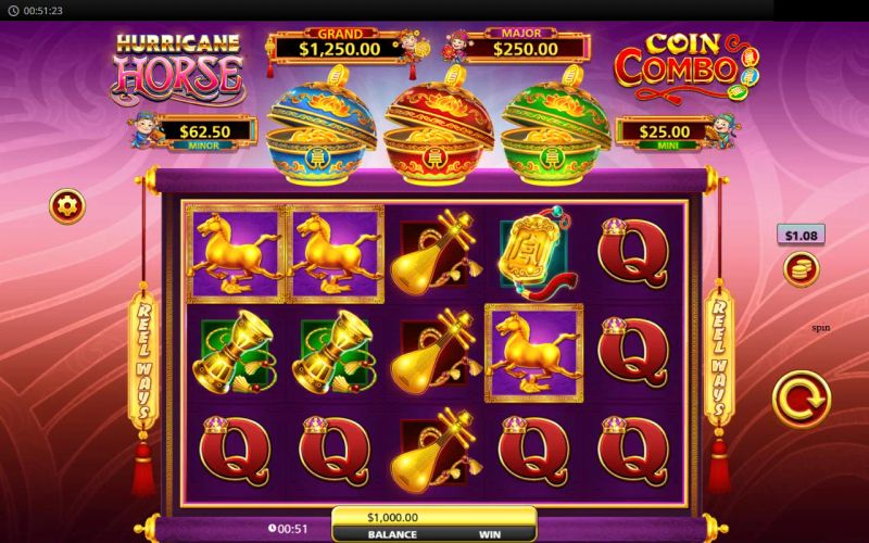 Hurricane Horse Coin Combo gameplay screenshot