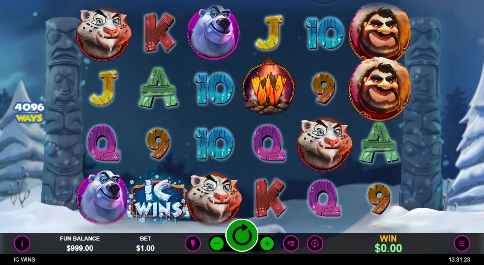 IC Wins slot gameplay screenshot