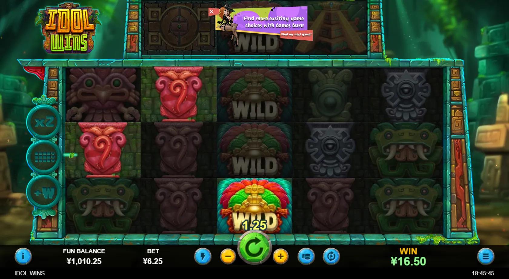 Idol Wins slot gameplay screenshot
