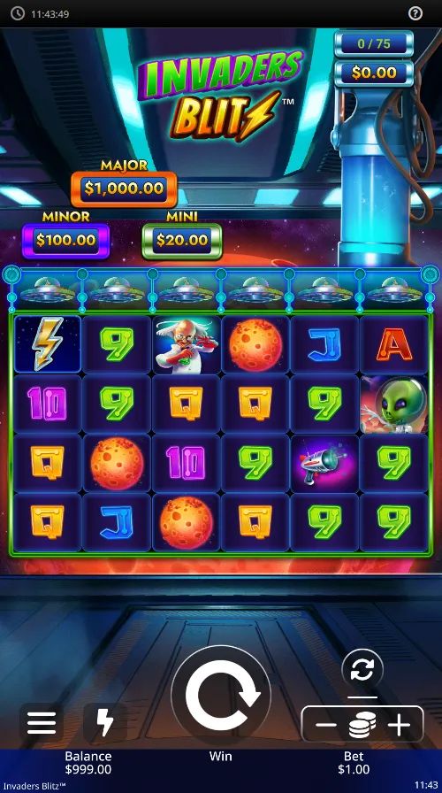Invaders Blitz gameplay screenshot
