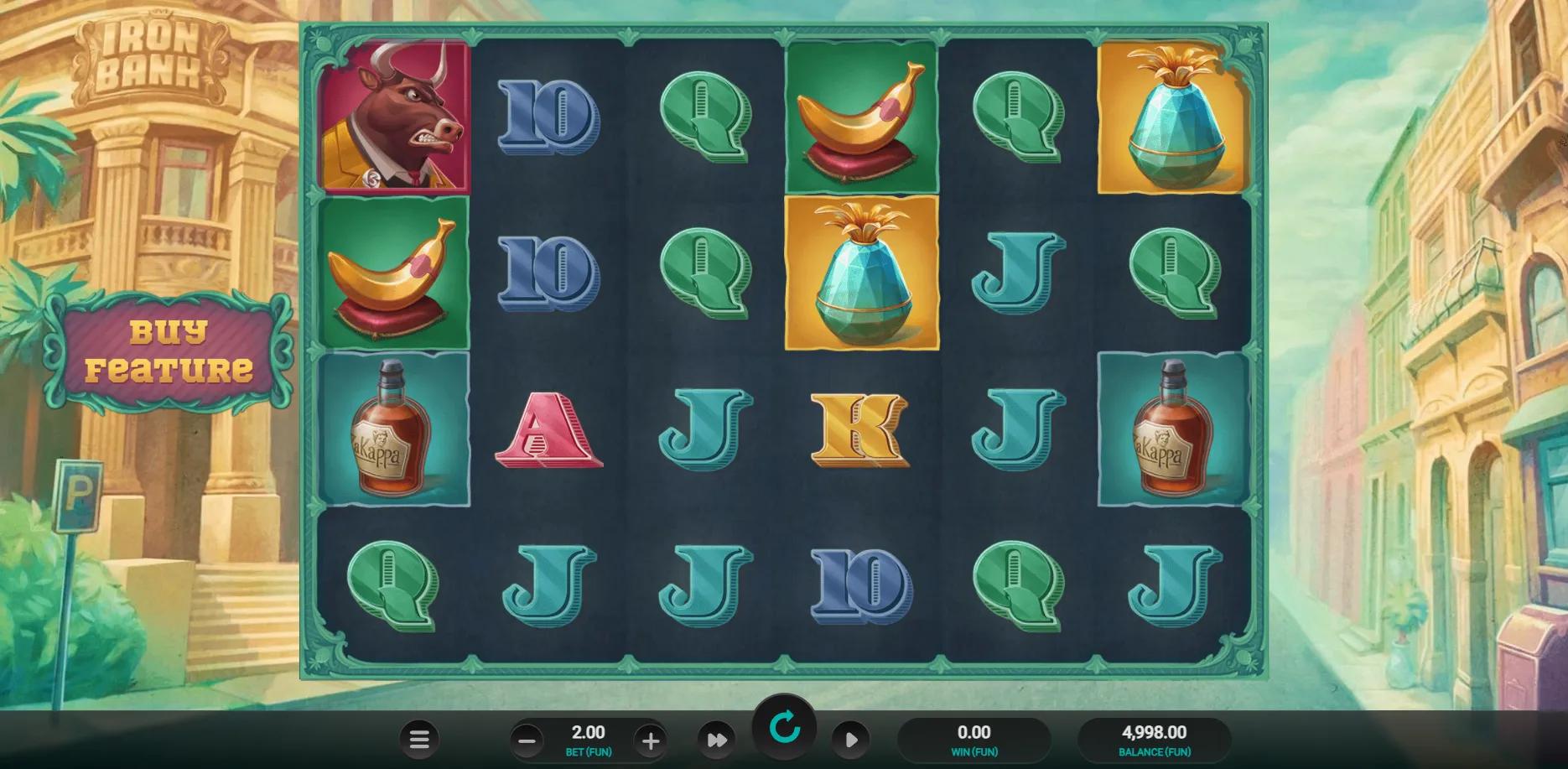 Iron Bank slot gameplay screenshot